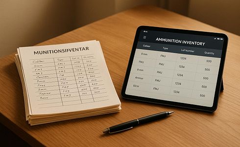 Papier vs. App: Was ist besser für Munitionsinventar?