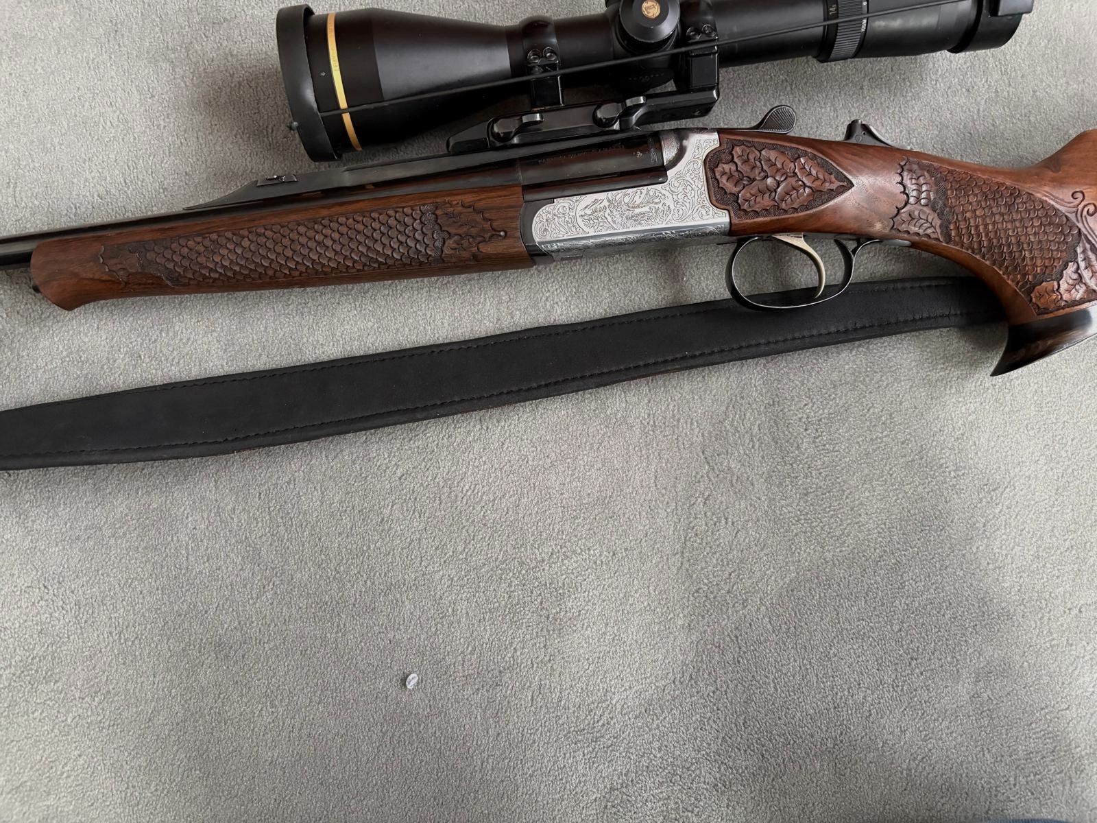 Kipplaufbüchse Sabatti 98, inkl. Optik, Waffenkoffer und Munition