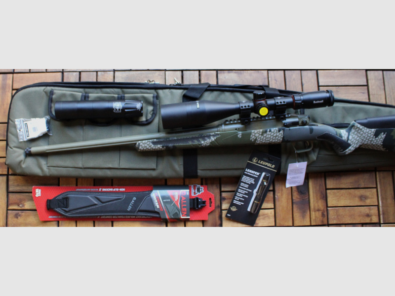 Savage Impulse Mod. Big Game Geradezug-Repetierbüchse Kal. .243 Win. A-Tec Schalldämpfer,Bushnell ZF