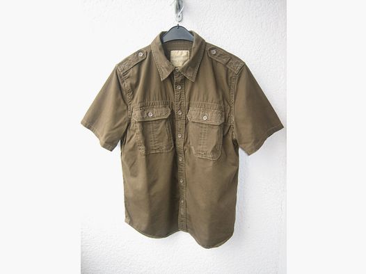 Surplus Raw Vintage Halbarmhemd, khaki, Gr. XL - TOP-Zustand