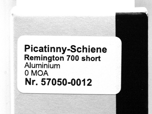 Recknagel (Weaver) Picatinny Schiene für Remington 700 SHORT Action (.223 .308) inkl. Schrauben NEU!