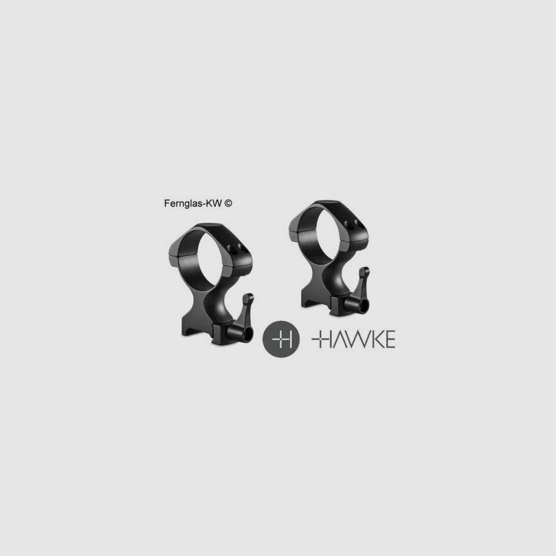 HAWKE 23032 2 Stück Ringmontagen 34 mm Precision Steel Weaver Hoch Lever