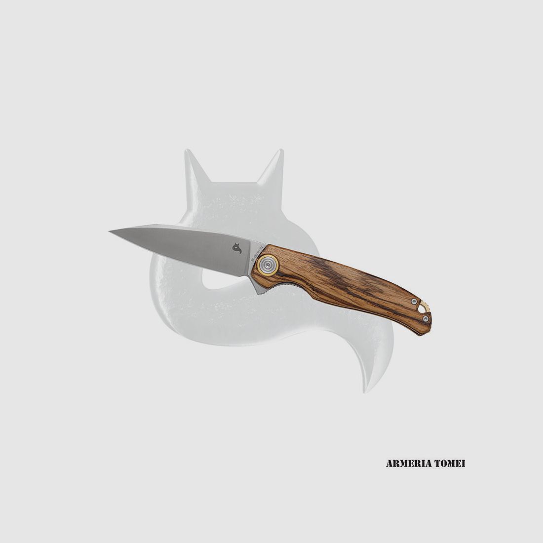 BLACKFOX – ARGUS FOLDING KNIFE ZEBRA WOOD HANDLE, image 1 of 2