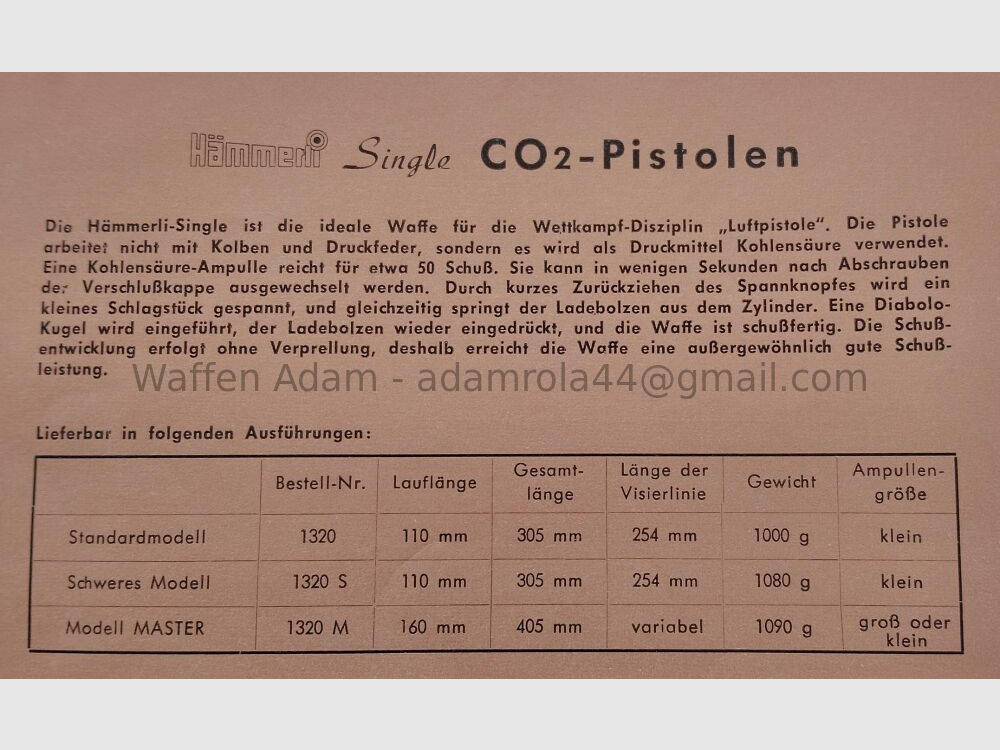 Hämmerli	 Modell Master CO2