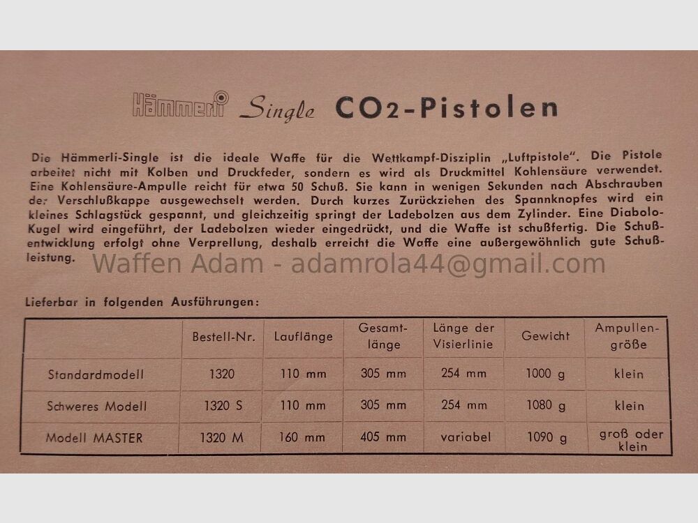 Hämmerli Modell Master CO2