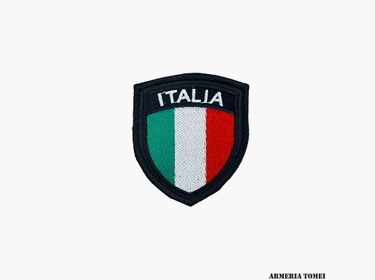 PATCH – ITALIEN BESTICKT MIT VELCRO - SCHWARZ