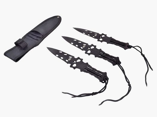 Wurfmesserset 3 Stück mit Scheide