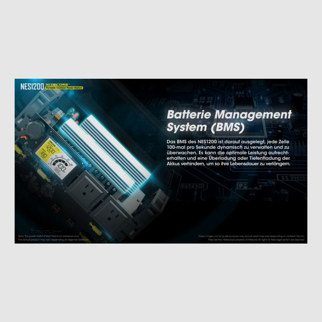 Nitecore	 NES1200 Power Station Hausversorgung Power Bank