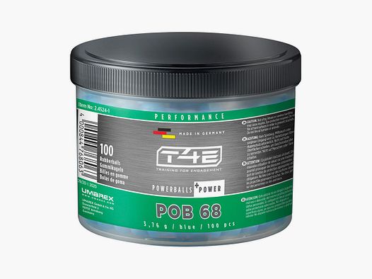 T4E Performance POB Kaliber .68 Power Rubberballs 100 Schuss