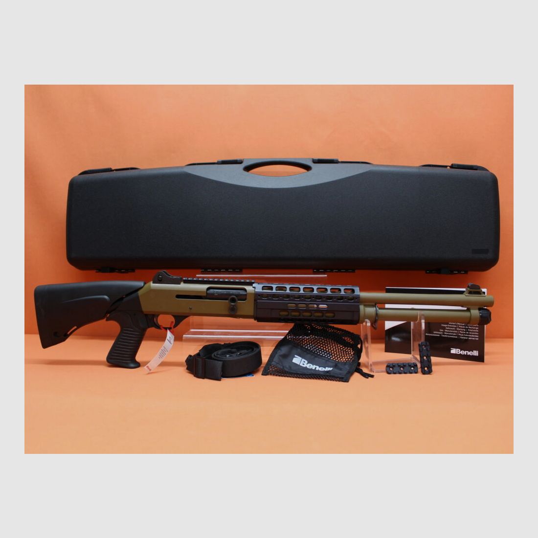 Benelli Ha.Flinte 12/76 Benelli M4 A1 TS BROWN 18,5" canna/ Multichoke/ calcio telescopico/ Picatinny (M4T-PRO)