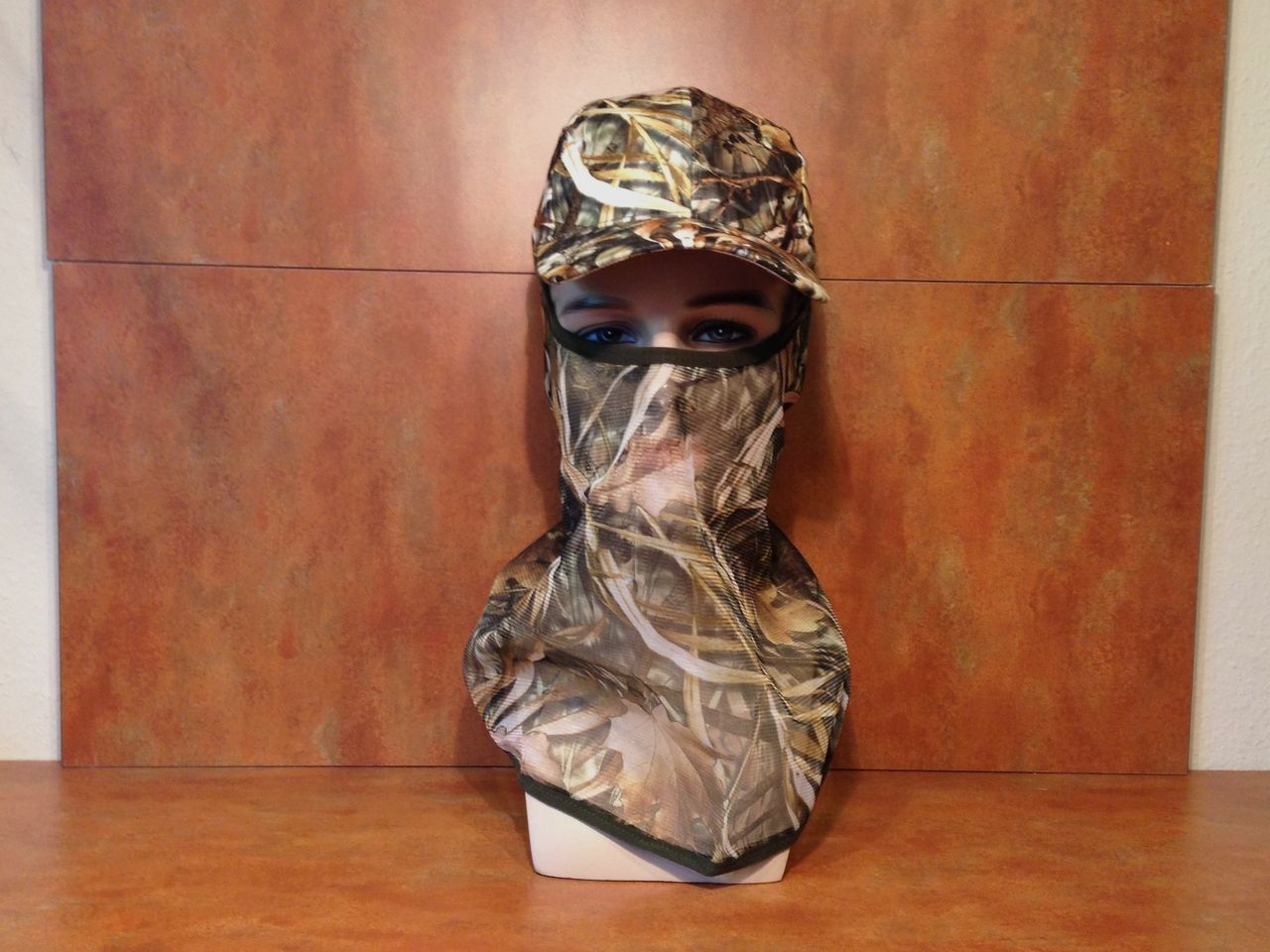 Kappe mit Gesichtstarnung / Gesichtsmaske Schilf, Bild 4 von 7