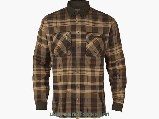 Härkila Hemd Pajala  Beige w/brown