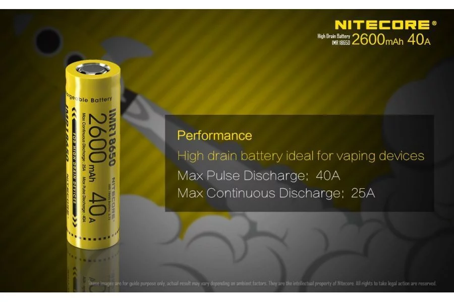 Nitecore IMR 18650 2600mAh Akku (LAT/NITECORE IMR18650 2600), Bild 8 von 18