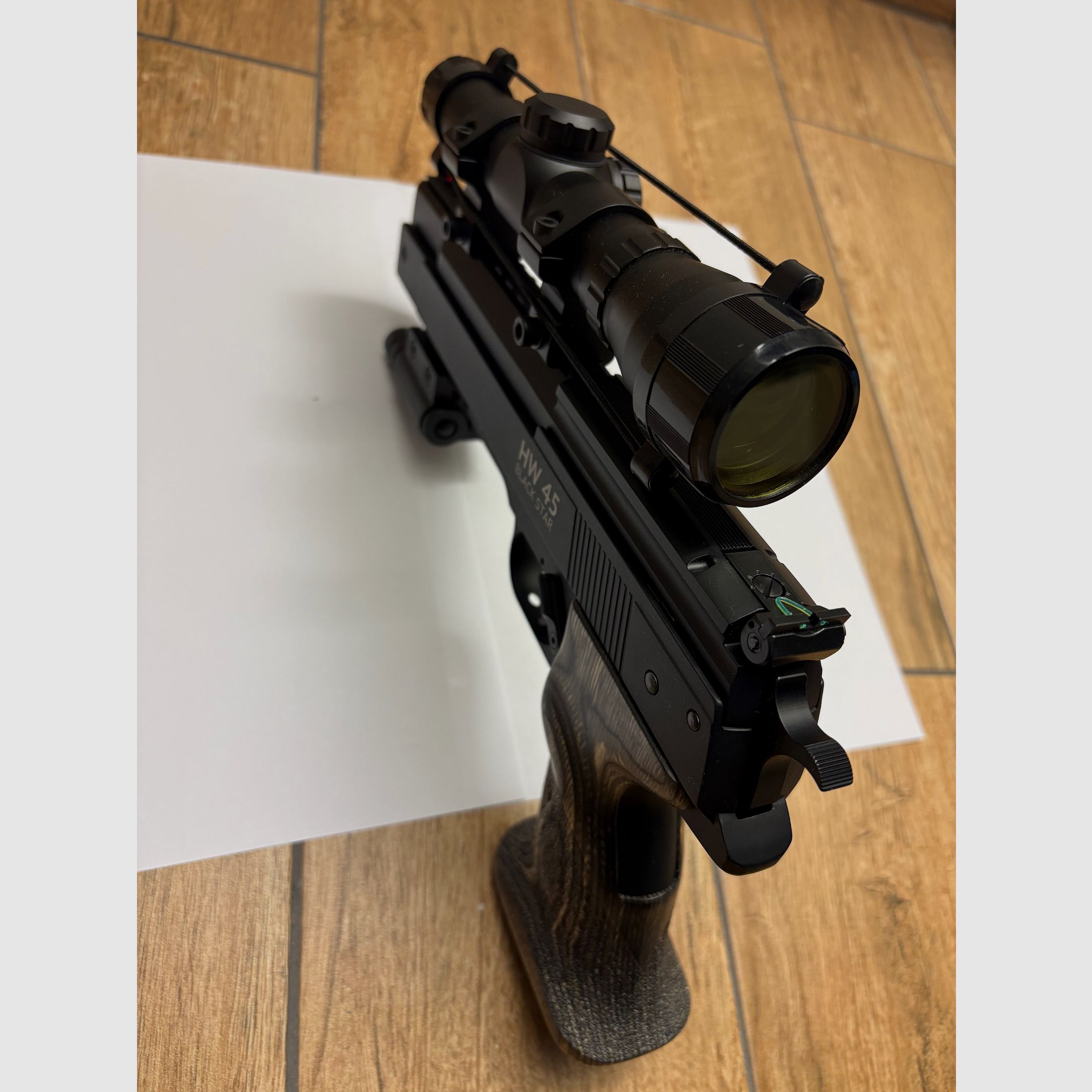 Incense Sport Air Pistol HW 45 Black Star used only once