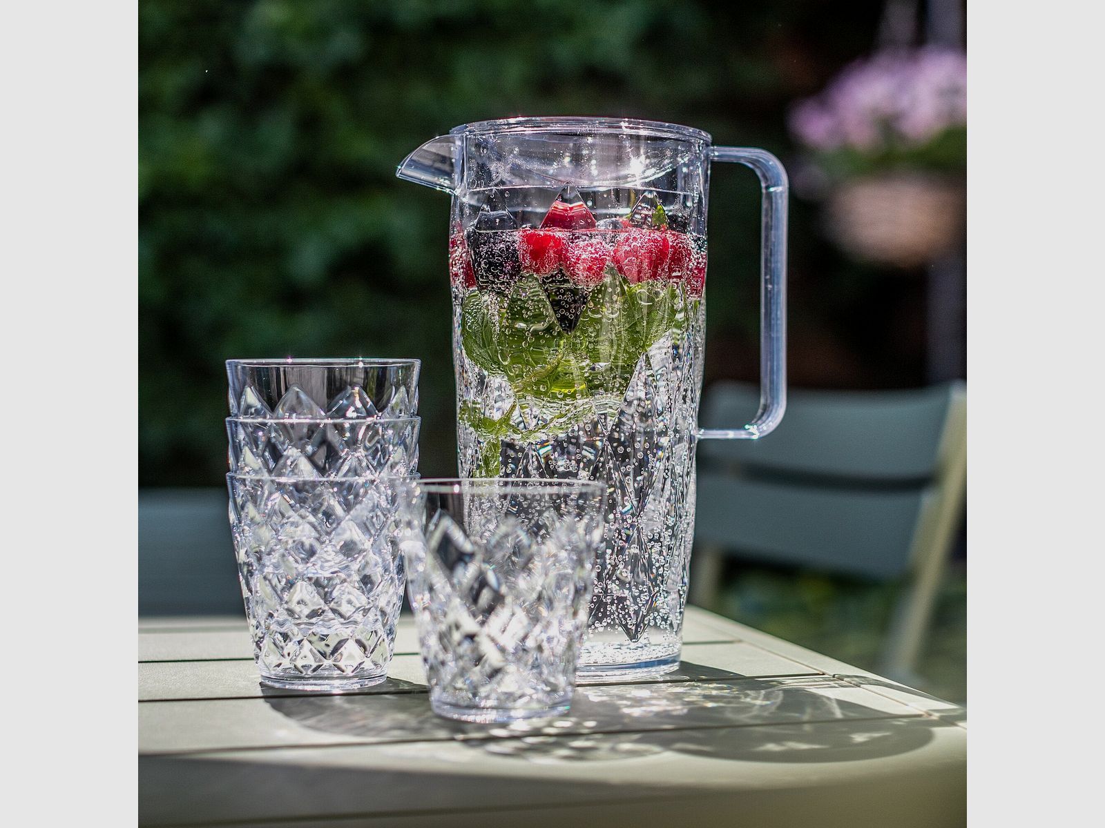 Caraffa CRYSTAL con 4 Tazze, immagine 5 di 9
