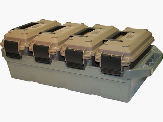 MTM 4 scatole per munizioni AC4C terra scura/verde militare
