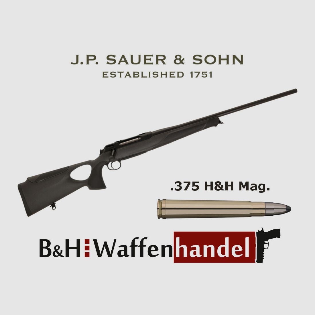 Sauer & Sohn	 S 404 Synchro XT / LL62cm / Laufgewinde / Magnum