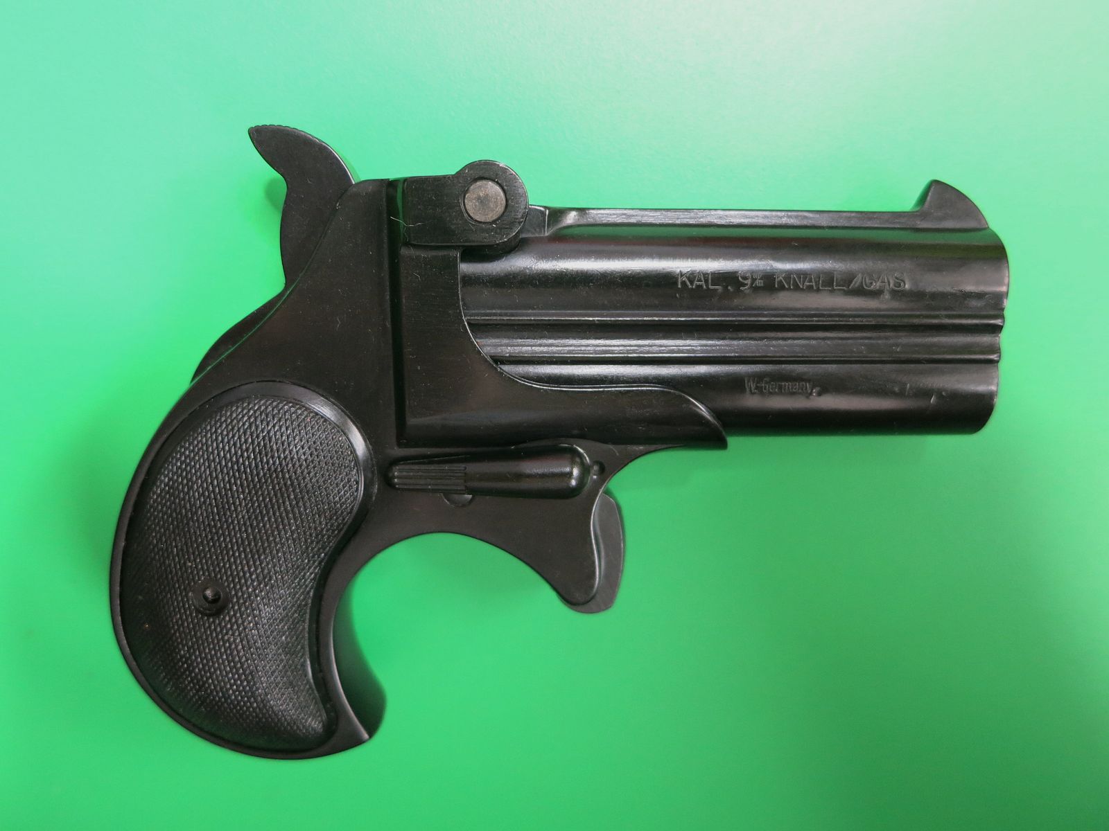 NORIS Derringer Twi Nine, Gas- Signalpistole, 9 mm K., PTB + Multi-Signalbecher    #52