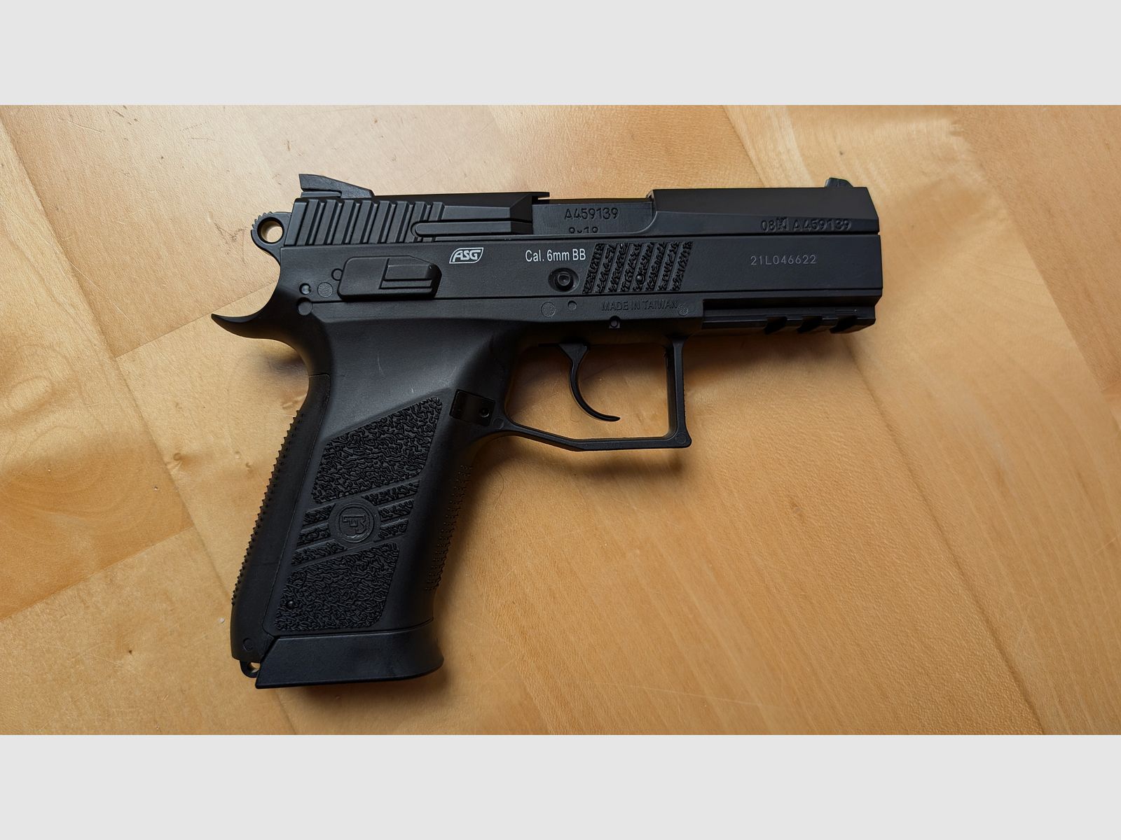 Airsoft Softair ASG CZ 75 P-07 Duty m. Metallschlitten CO2 Blowback 6mm BB 