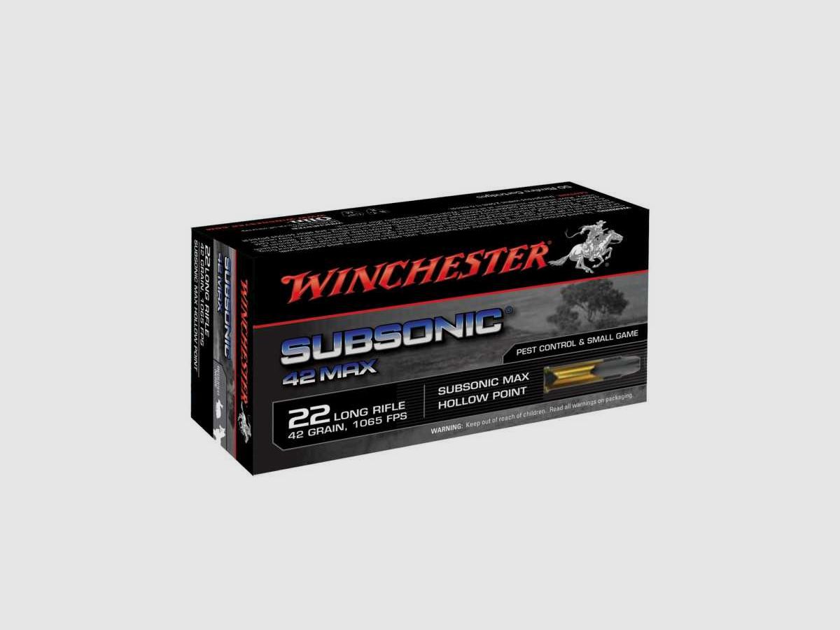 Patronen 22LR Subsonic 42gr HP X50
