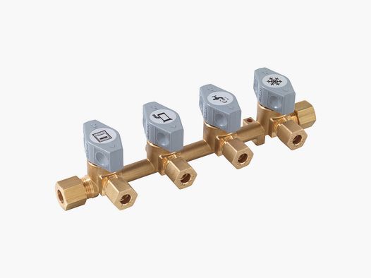 Verteilerblock Marine, RVS 8 x 4 x RVS 8