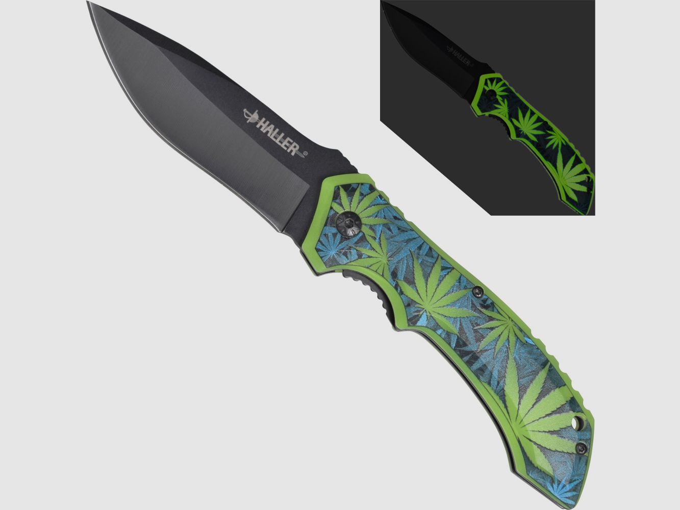 Taschenmesser glowing floureszierend Weed