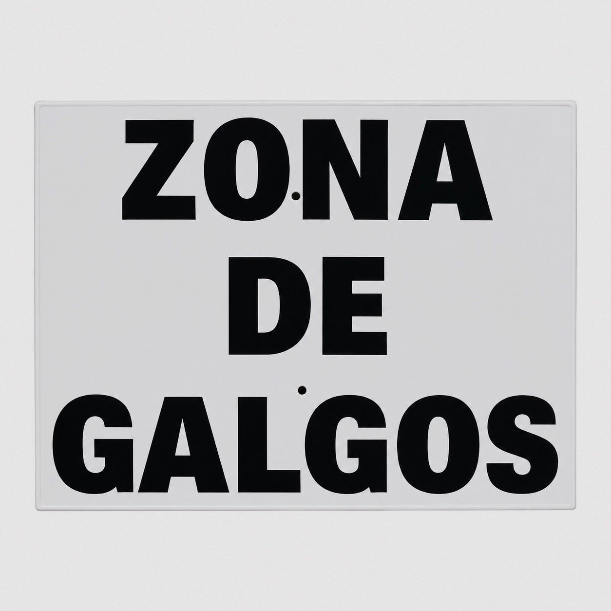 Tafel Zone der Windhunde Spanien 30x20 cm