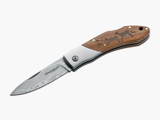 Taschenmesser Caveman Damastmesser
