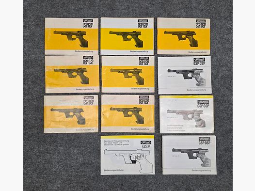 Walther OSP GSP Beschreibung Bedienungsanleitung Luftpistole Luftgewehr KK Gewehr Co2 Pistole siehe Beschreibung. Preis ab