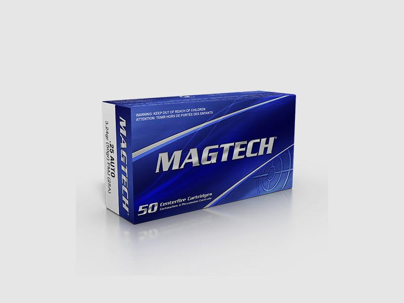 Magtech .25 ACP 50GR FMJ 50 Patronen