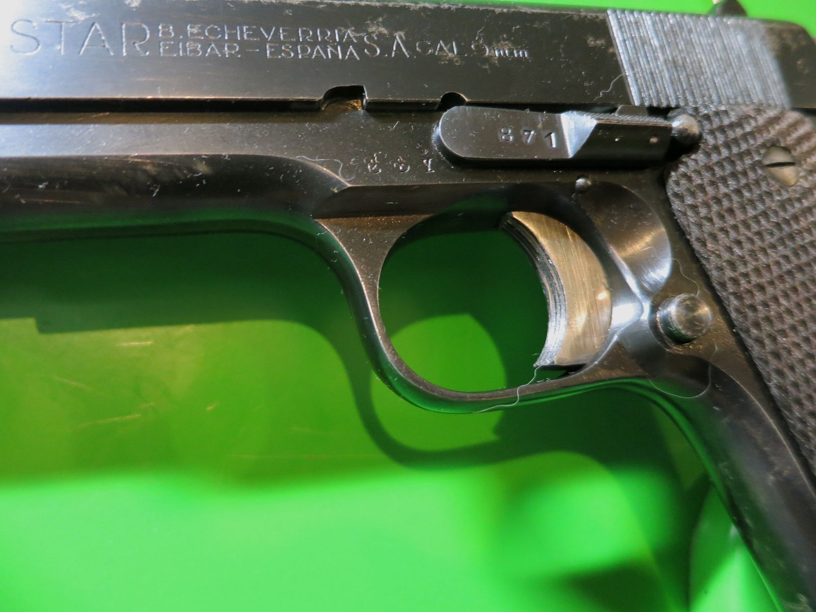 Star Firearms B.Echeverria – Semi-automatic pistol model B; 9 mm; LPN #42-