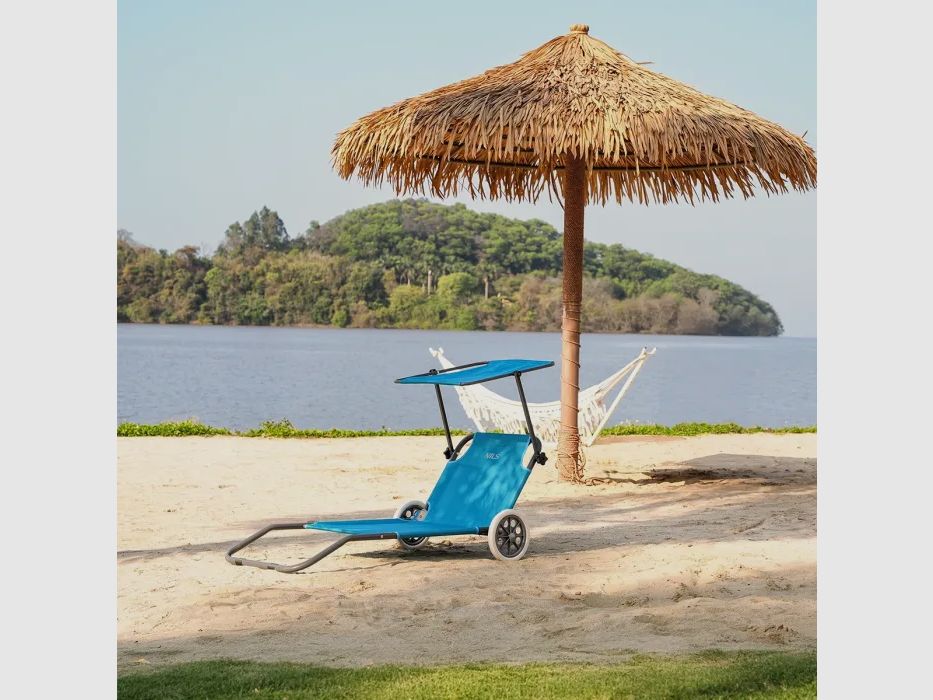 NC3307 Sdraio Blu Dimensioni 148x52x57cm
