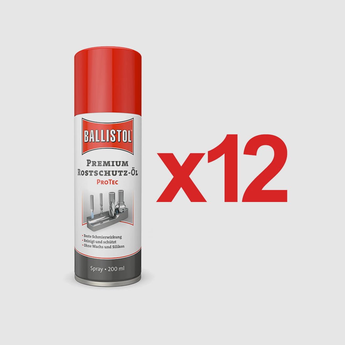 Spray antiossidante ProTec 200 ml di Ballistol in scatola da 12 pz.