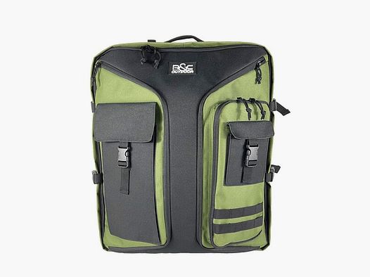 Multifunktions-Rucksack / Armbrust - Transporttasche - ca. 80 Liter - Oliv/Schwarz