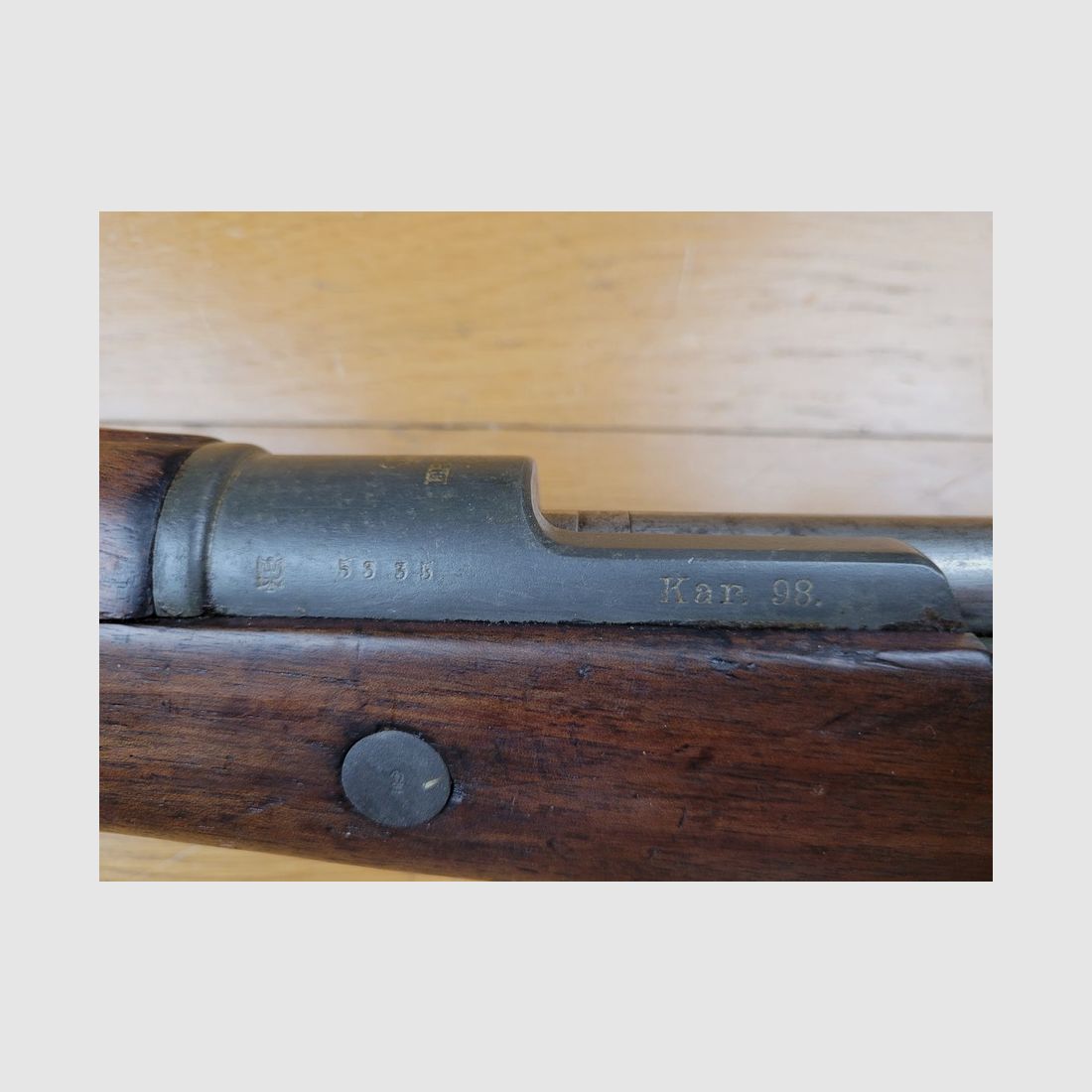 Belle carabine Kar 98 « AZ » – Arme des cavaliers et Sturmtruppen en 14-18 – 7,92×57 – Erfurt 1909 – 20° Rgt de Uhlans – TBE, image 9 sur 29