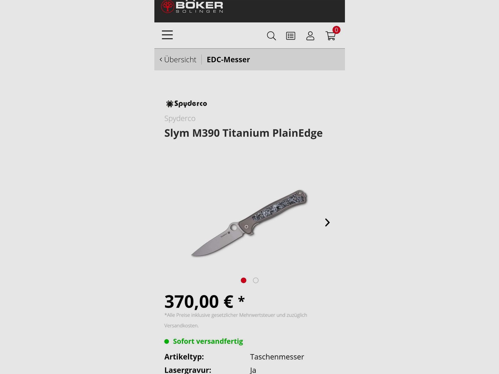 Spyderco Slym Titan. Lionsteel. Nóż. Nóż kieszonkowy