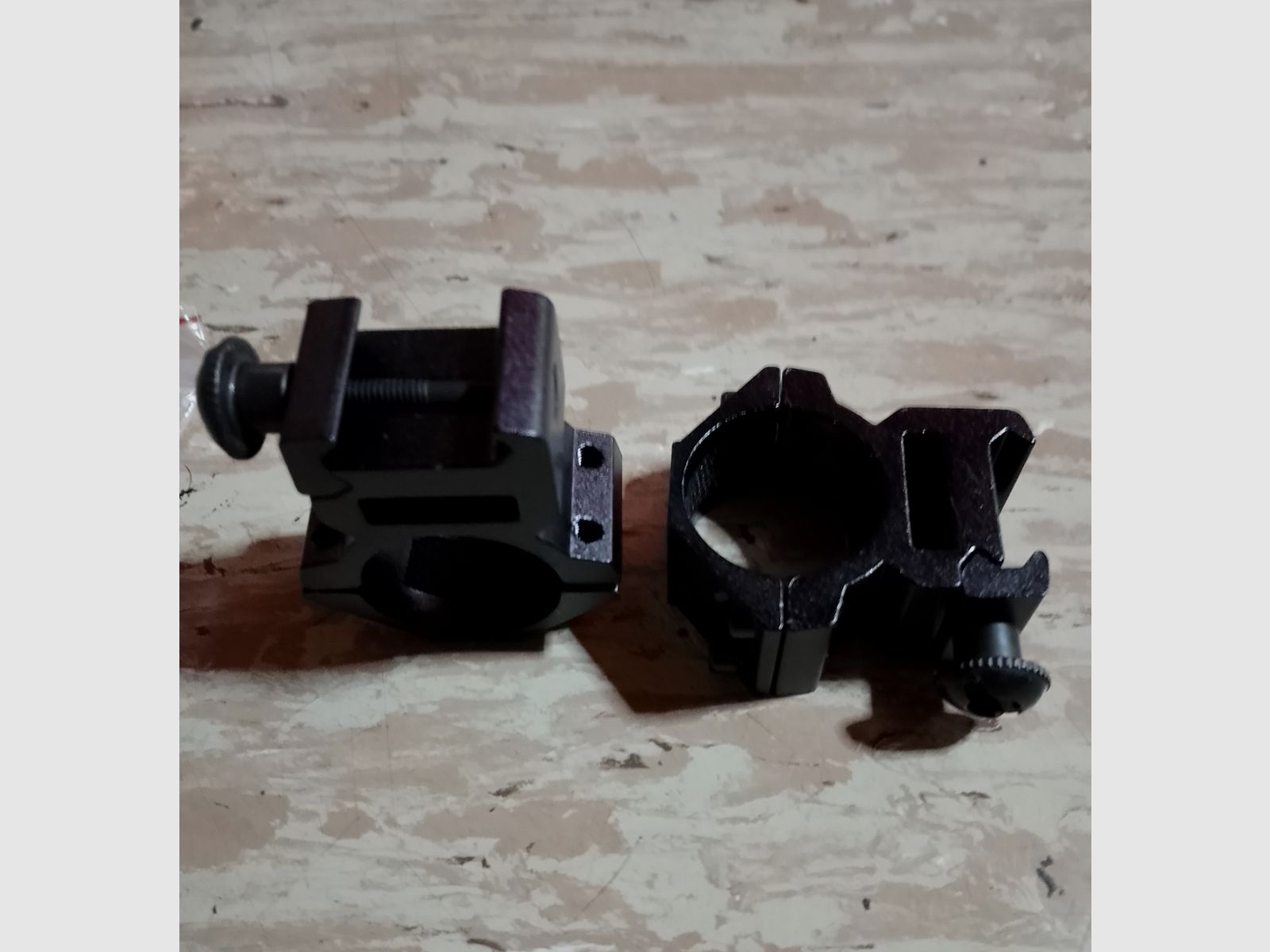 Zielfernrohr Montage Ringe Scope Mount 20 21 mm Rail Picatinny Halterung Adapter schwarz neu 25mm Durchmesser