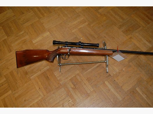 KK Einzelladerbüchse Anschütz Kal 22lr +ZF Lisenfeld 4x15 Abs. 1 auf Festmontage