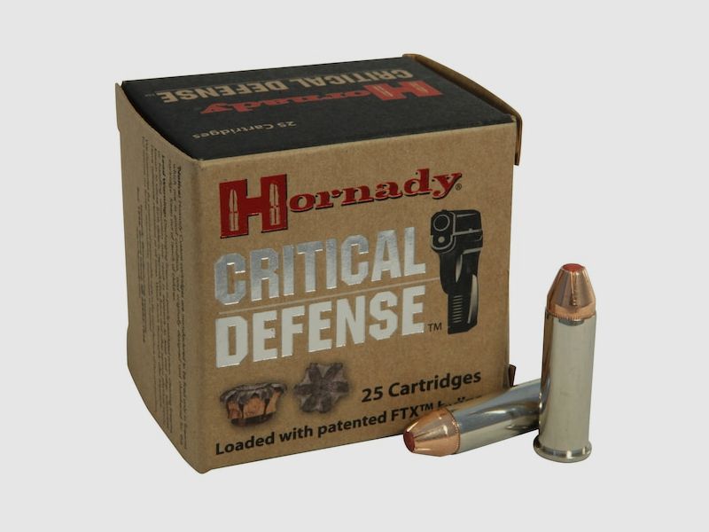 Hornady Critical Defense .38 Special 110GR FTX 25 cartouches