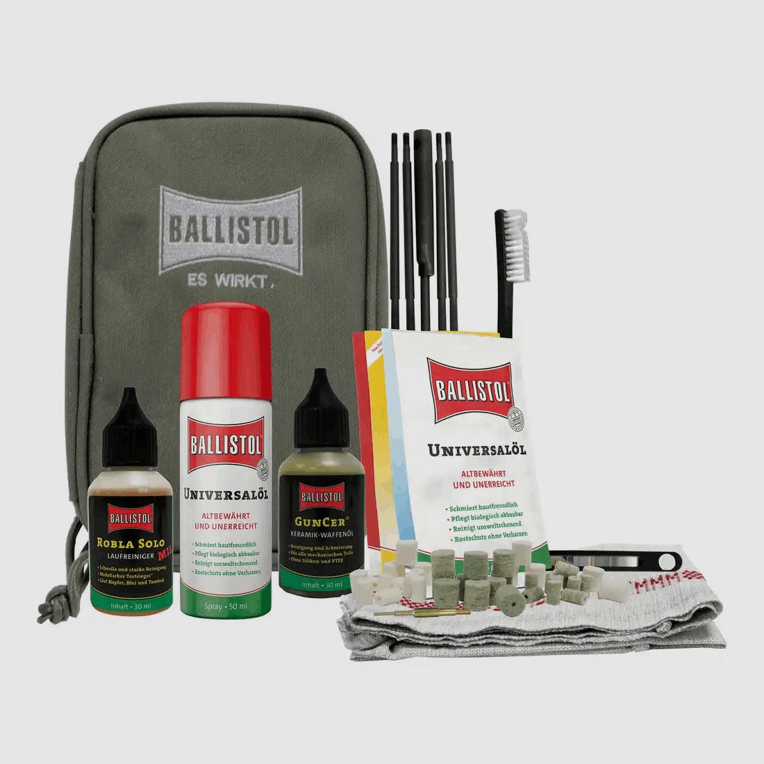 Ballistol Waffen-Reinigungstasche, 44tlg