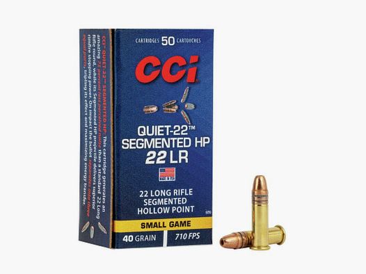 CCI .22 LR Segmented HP Quiet
