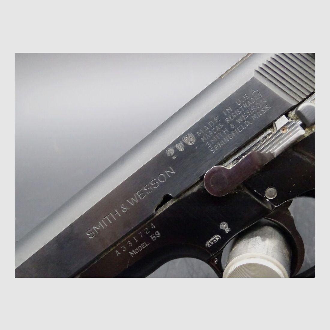 S&W Smith & Wesson Mod 59 proof year 1976 caliber 9mm Luger 59