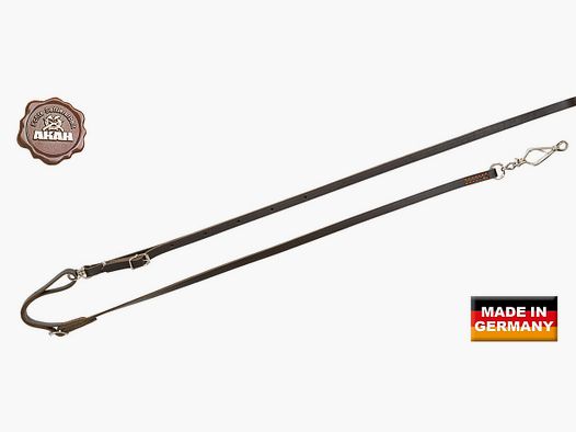 Umhängeleine, braun, AKAH 14mm, einfaches Unterteil