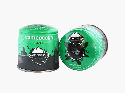 Butangas Stechkartusche / Gaskartusche 190g f. Campingkocher / Gaskocher / Brenner / Abflammer