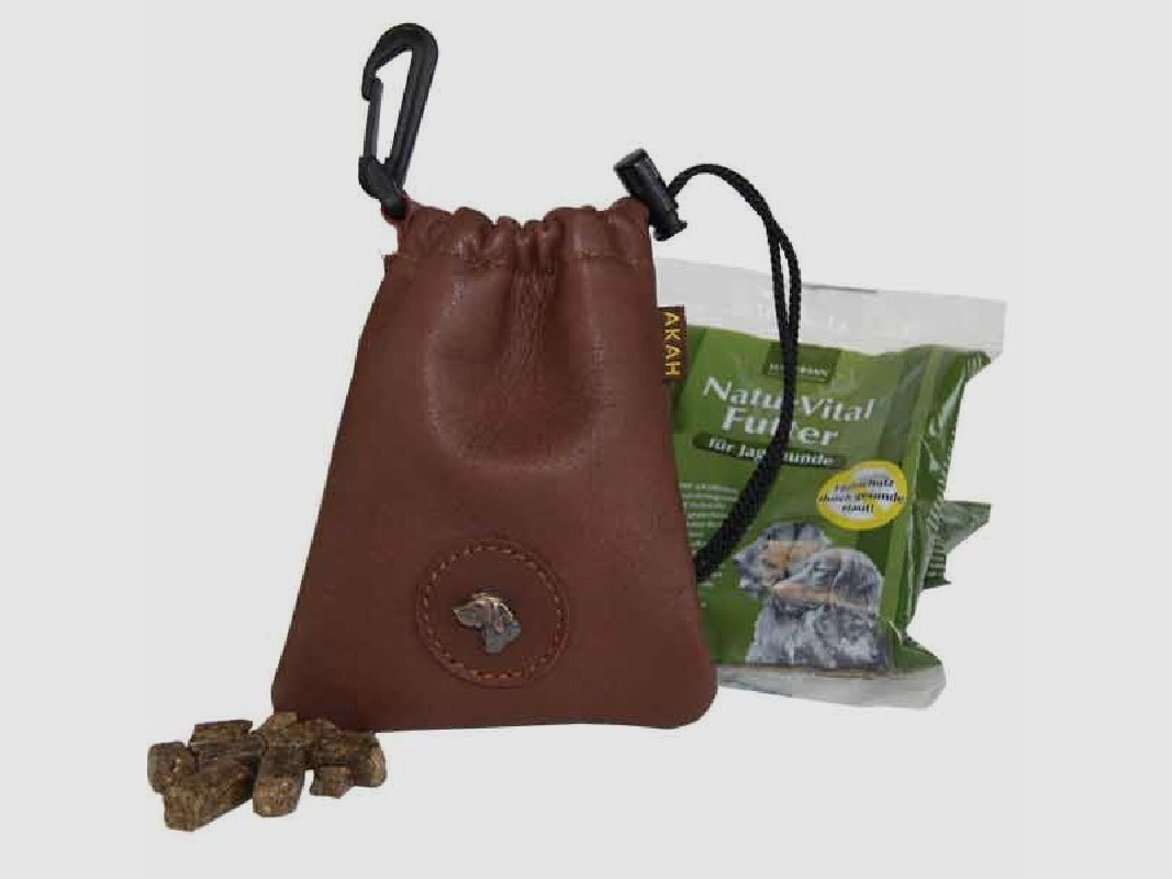 AKAH Leckerli Beutel aus Elchleder