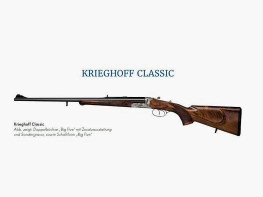 KRIEGHOFF Doppelbüchse Mod. Classic - 2-Schloß-System Standardkaliber