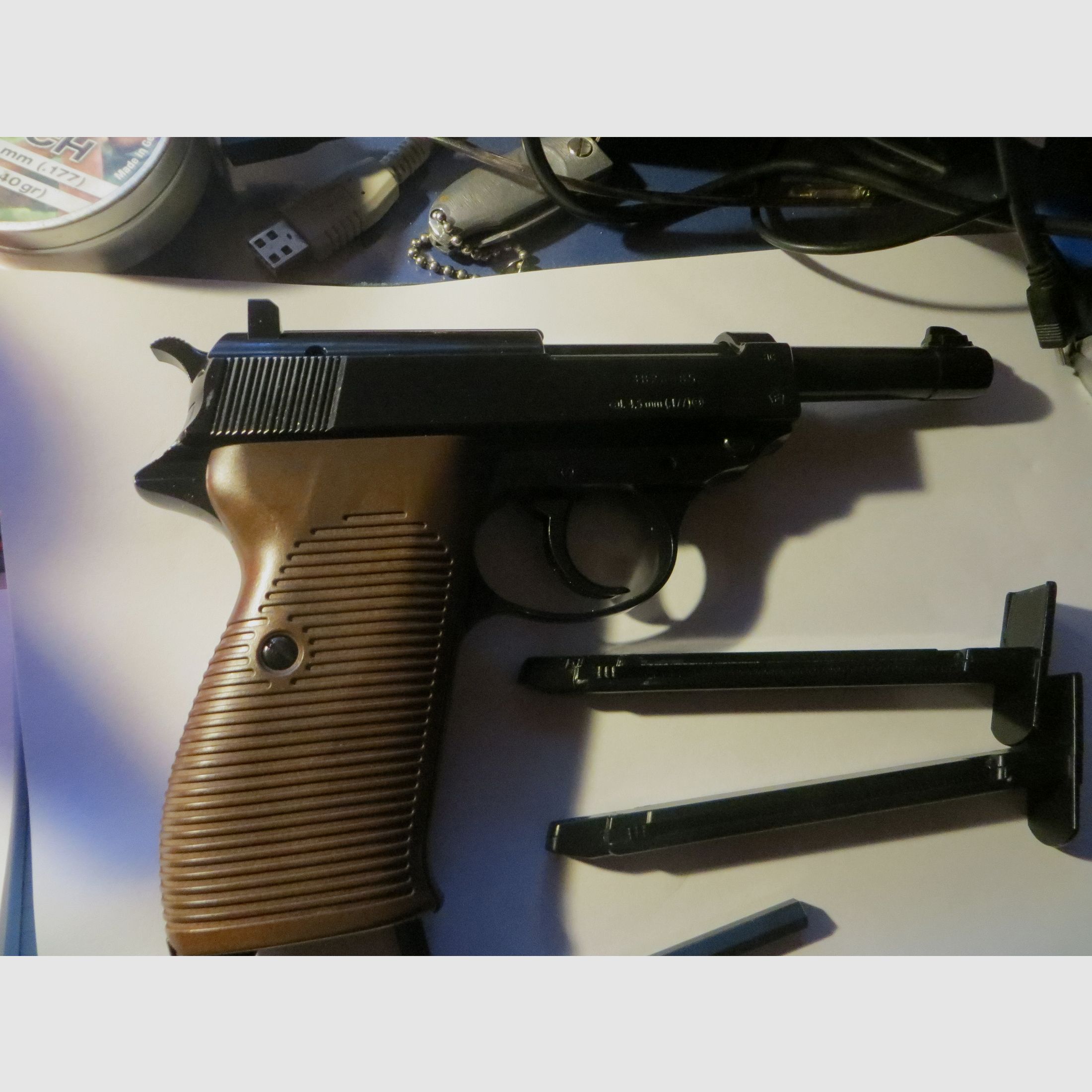 WALTHER P 38 co2 als nieuw fabrieksgereviseerd