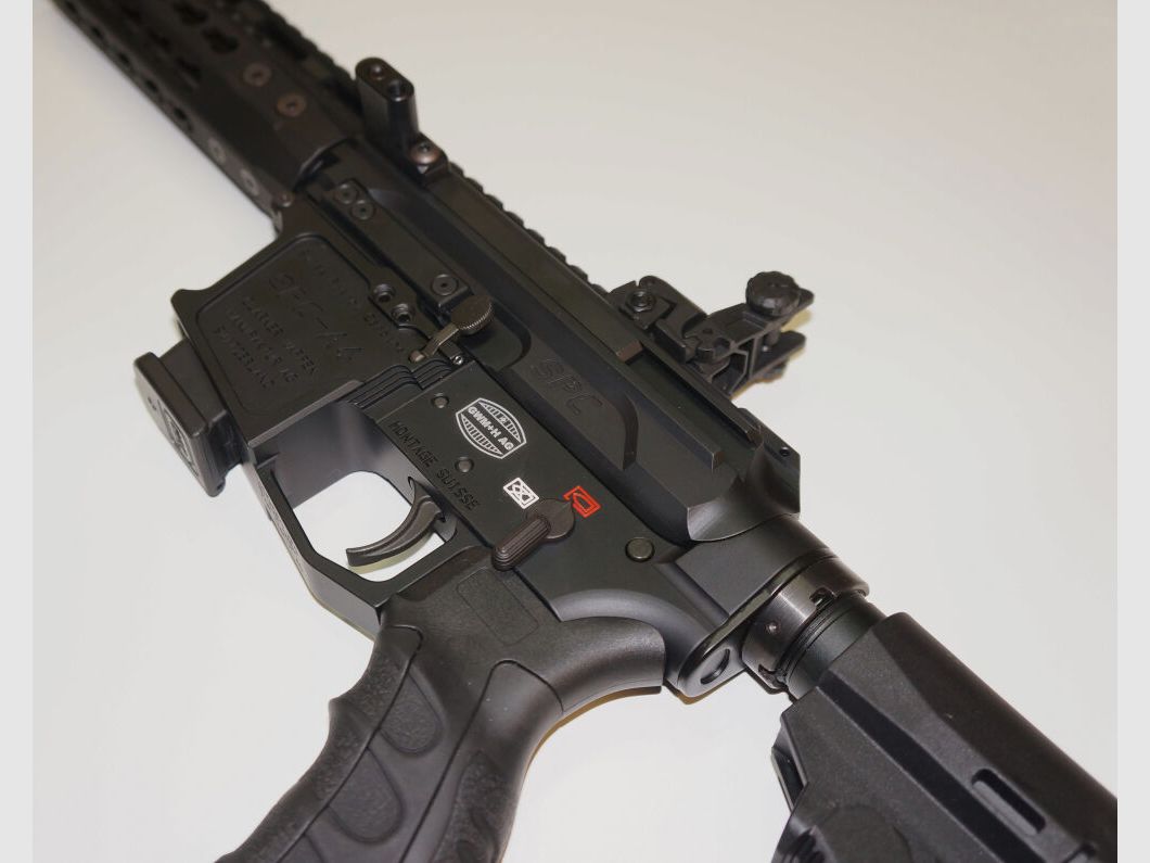 Schwaben Arms GmbH/GWMH Selbstladebüchse GWMH SPC-HUNTER A4 10" (SWISS PISTOL CARBINE) BLACK Kal.9x19 AR15 Glock Magazin
