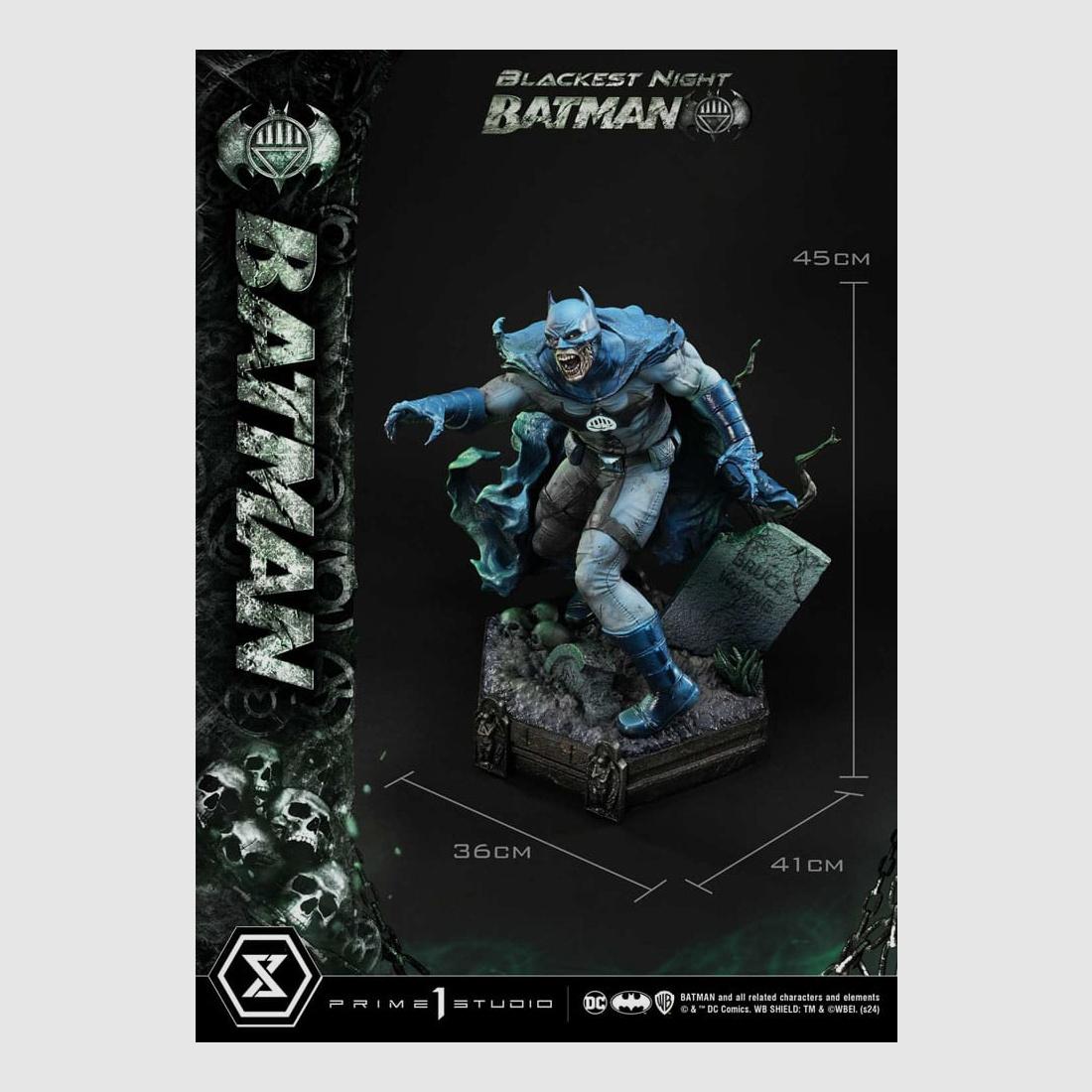 Batman Premium Masterline Series Statue Batman Blackest Night Version 45 cm | 43111