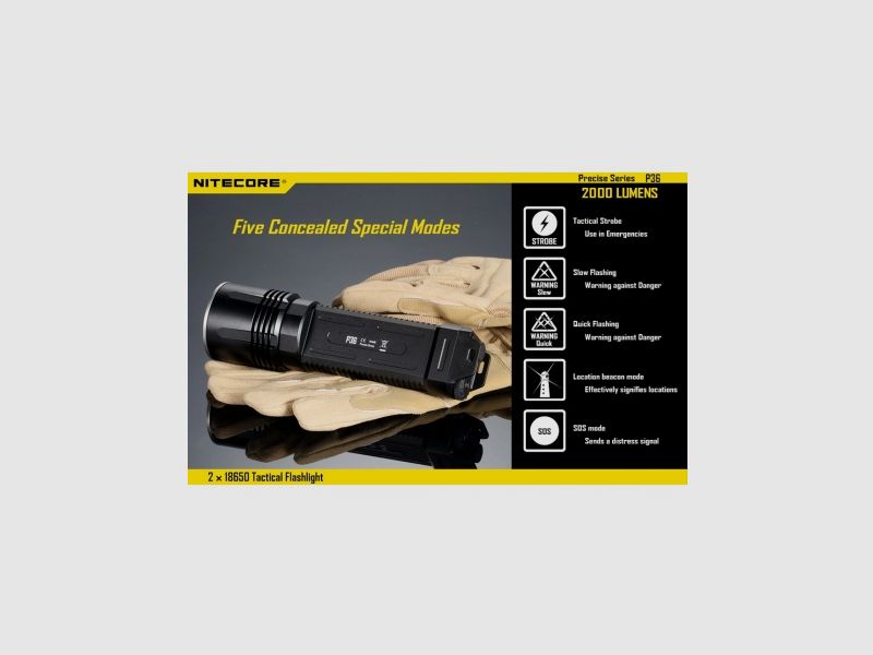 Nitecore P36 Taschenlampe 2000 Lumen, Bild 11 von 21